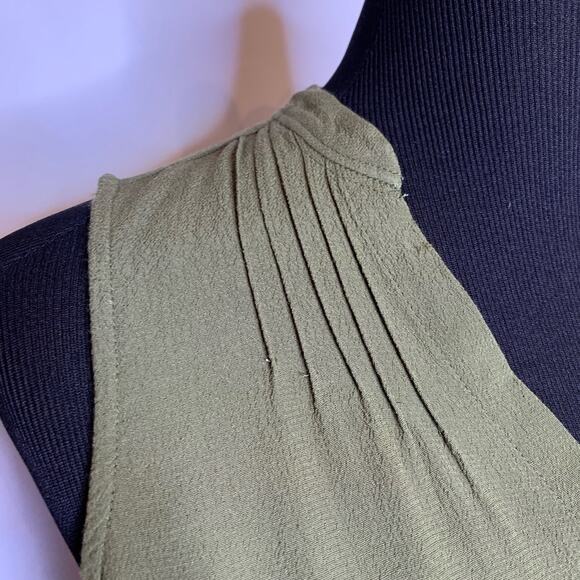Madewell army green sleeveless v neck top size Extra Small XS - Picture 5 of 12